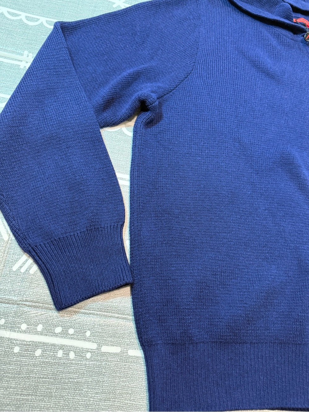 Redvanly Lenox LuxThermal Waffle Knit Hoodie Midnight Navy Men's XL - Picture 5 of 13